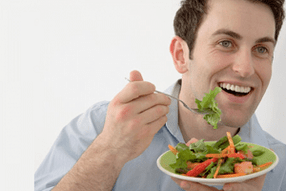 eating vegetable salad during treatment for prostatitis