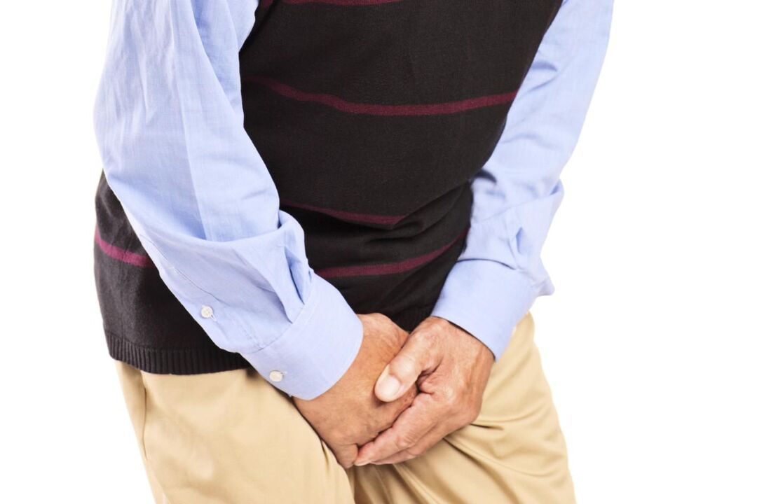 Men with congestive prostatitis are bothered by aching or sharp pain in the groin area. 